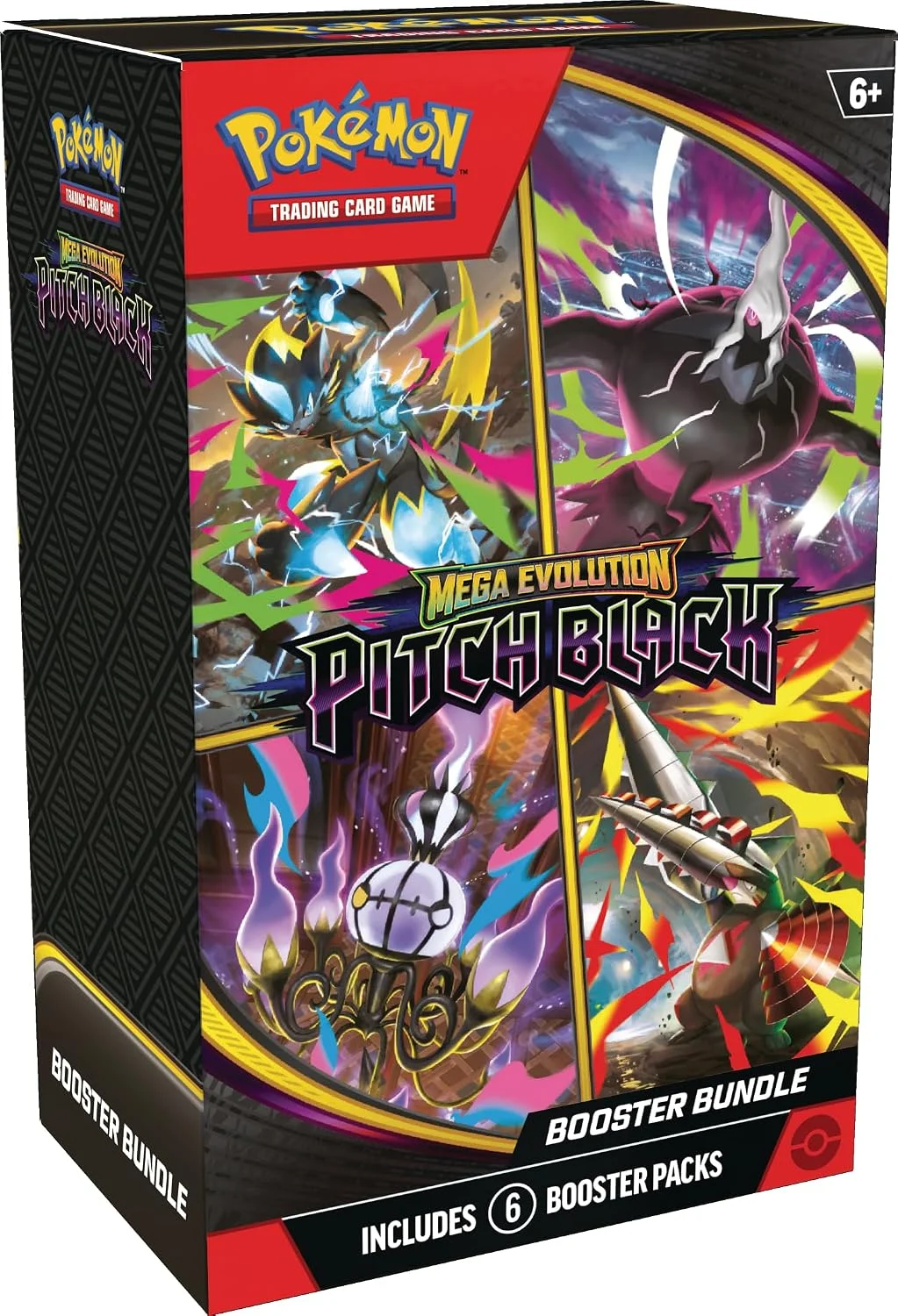 Pokémon TCG: Mega Evolution — Pitch Black Booster Bundle (6 Sobres)