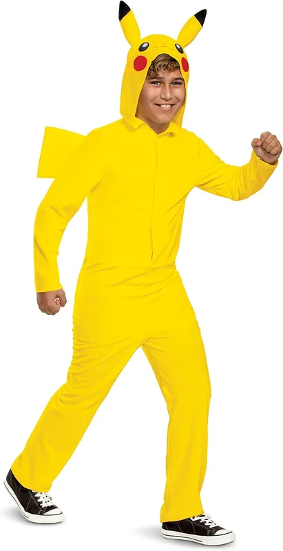 Disfraz Deluxe de Pikachu para niños con capucha (Disguise)