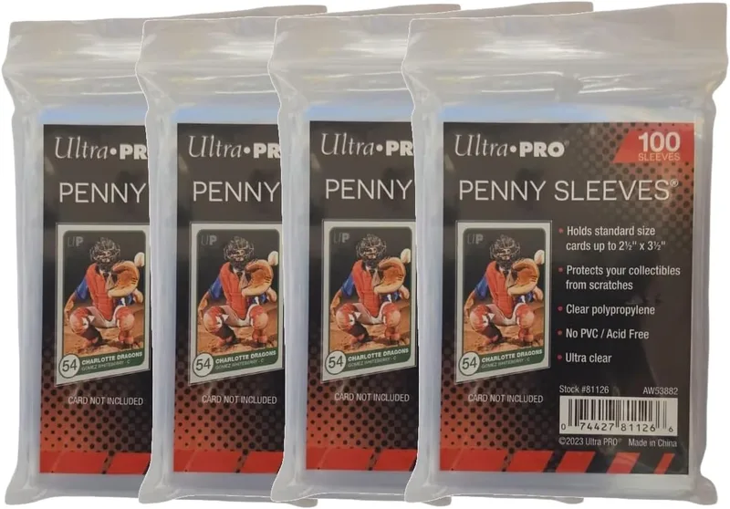 Ultra Pro Penny Sleeves: 400 fundas blandas transparentes
