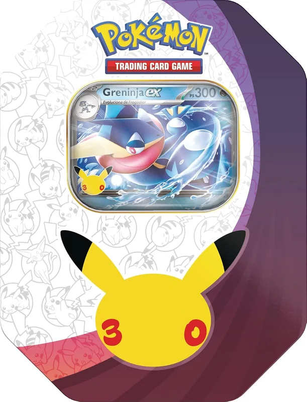 Lata Celebración 30.º Aniversario: Greninja ex (4 sobres + carta promo)