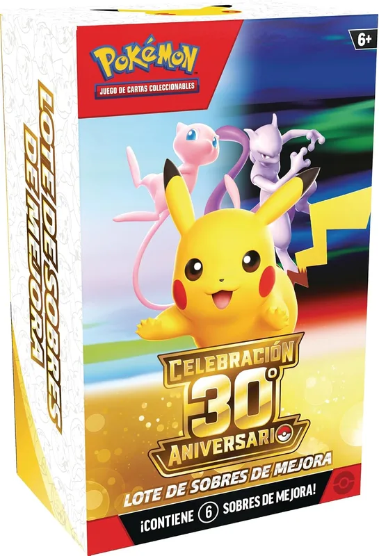 Lote de 6 sobres Celebración 30.º Aniversario (español)