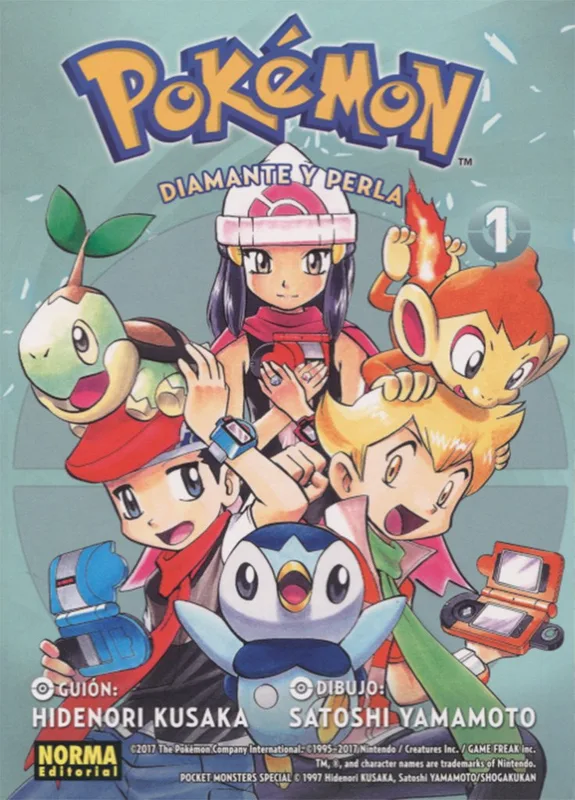 Manga Pokémon 17: Diamante y Perla 1 (Norma Editorial)