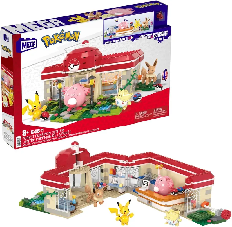 MEGA Pokémon Centro Pokémon en el bosque (648 piezas)