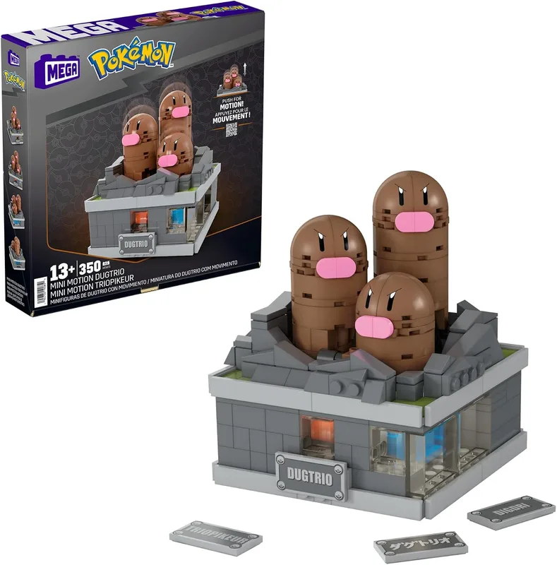 MEGA Pokémon Dugtrio con movimiento (350 piezas)