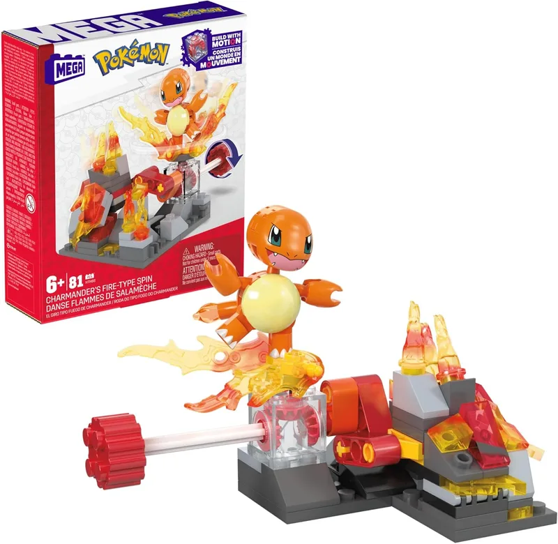 MEGA Pokémon Giro Tipo Fuego de Charmander (81 piezas)