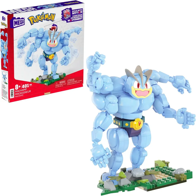 MEGA Pokémon Machamp con movimiento (401 piezas)