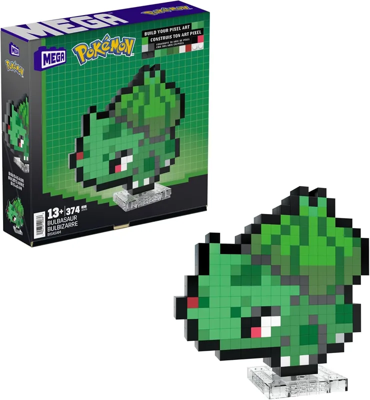 MEGA Pokémon Pixel Art Bulbasaur (374 piezas)
