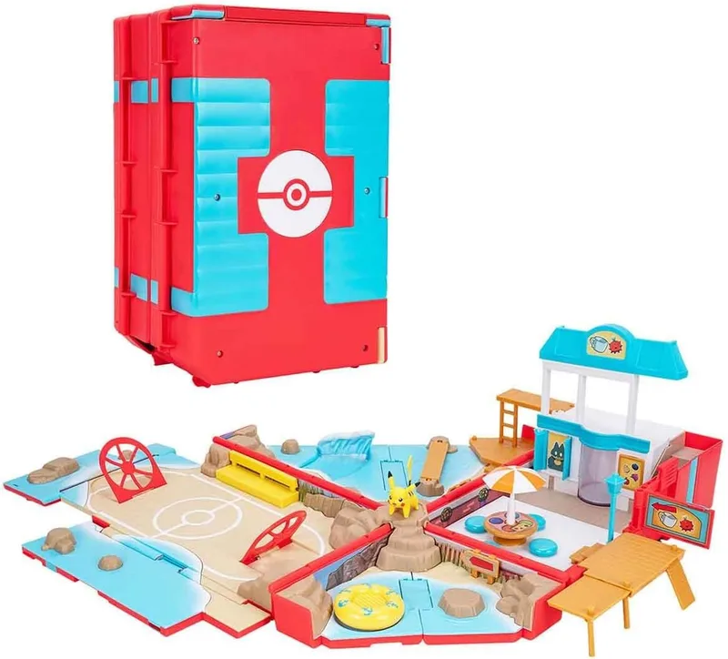 Playset mochila transformable Batalla en la playa con Pikachu