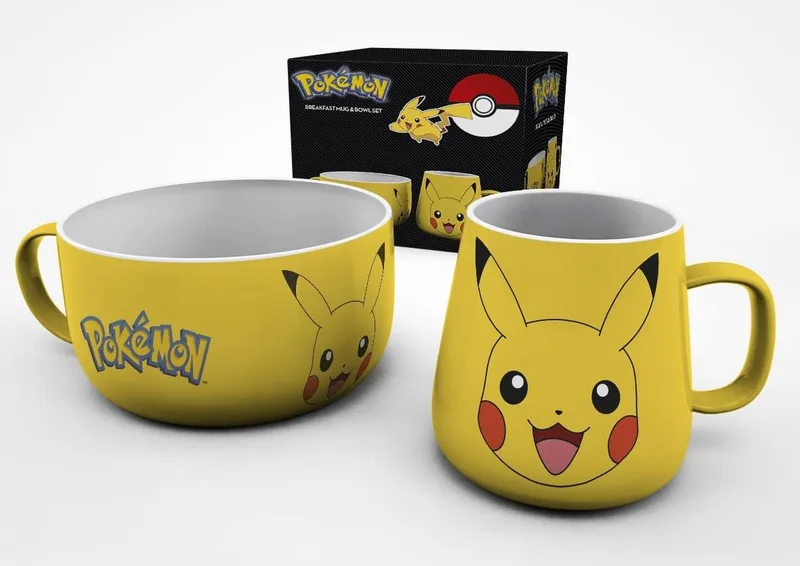Set de desayuno de Pikachu: taza y posavasos (GB eye)