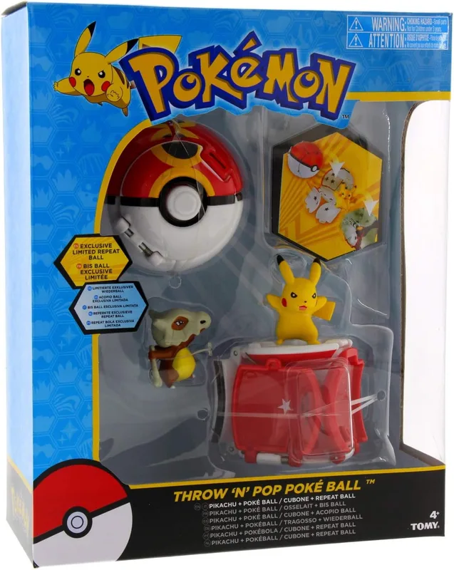 Throw 'n' Pop Poké Ball: Pikachu y Cubone (TOMY)